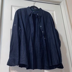 Oversized Ralph Lauren Linen Button Down